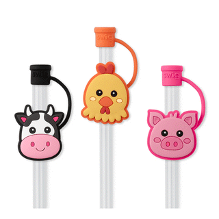 Straw Toppers by SWIG with Straw Included - Farm Collection - Buttercup Lynne Boutique