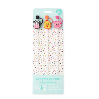 Straw Toppers by SWIG with Straw Included - Farm Collection - Buttercup Lynne Boutique