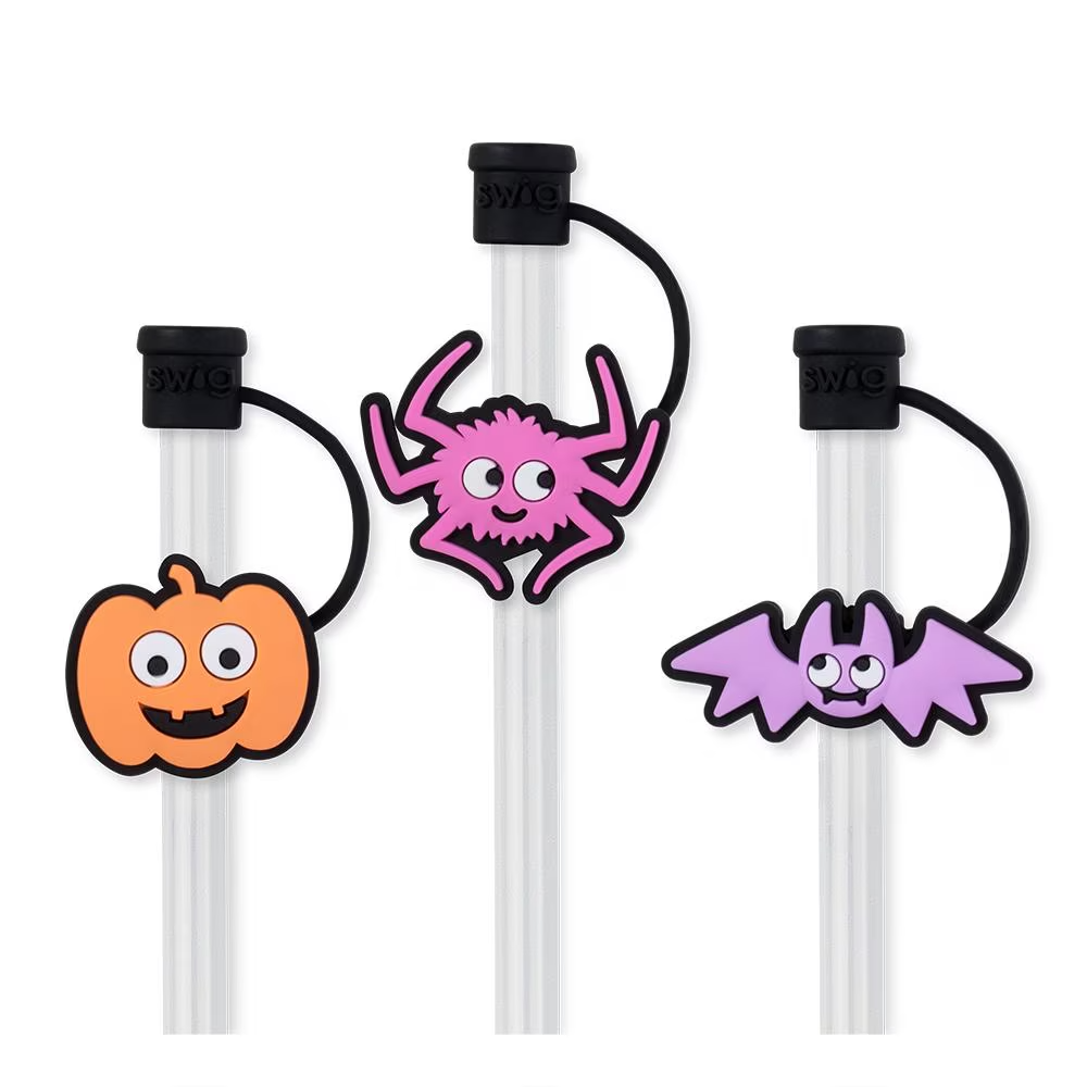 Straw Toppers By SWIG With Straws Included - Sweet And Spooky