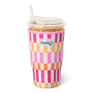 Sherbet Stripe Iced Cup Coolie - Buttercup Lynne Boutique