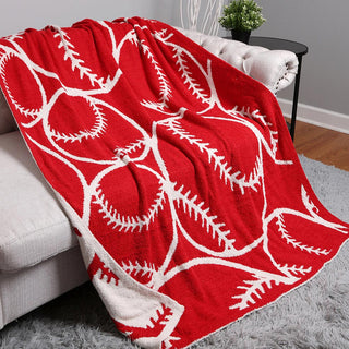 Baseball Throw Blanket - Buttercup Lynne Boutique