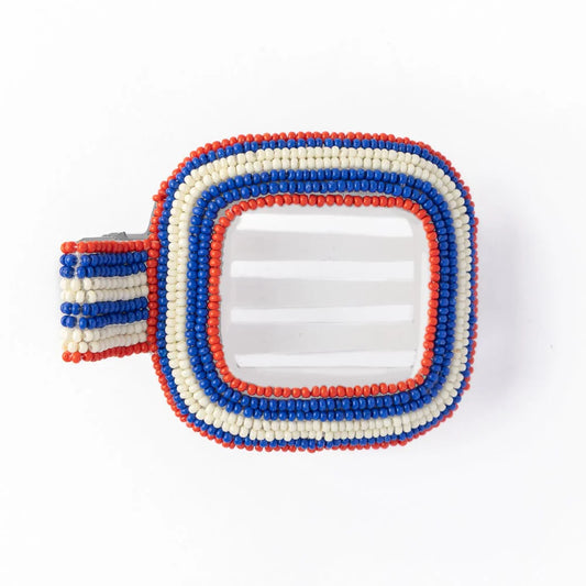 Charlotte Stripe Flat Hair Clip - Buttercup Lynne Boutique