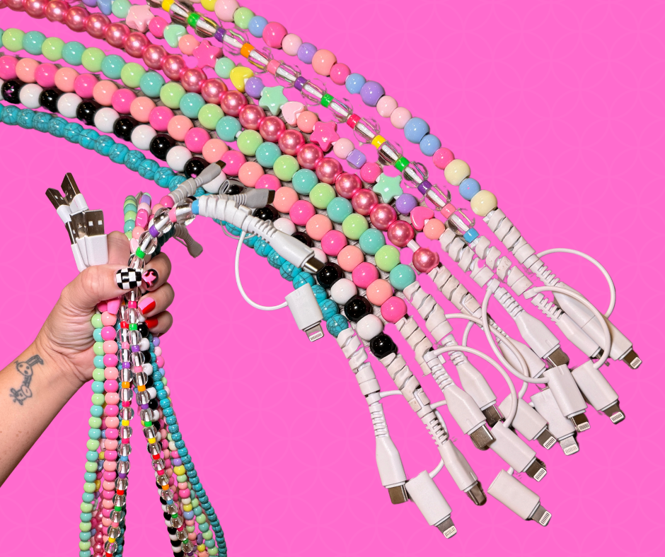Beaded Charging Cord – Viral TikTok USB-C & Lightning Cable | Buttercup Lynne - Buttercup Lynne Boutique
