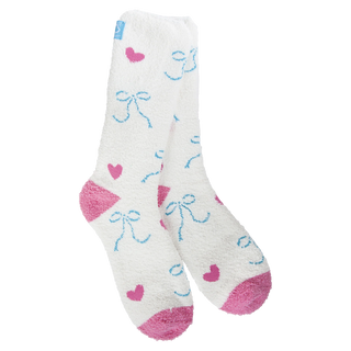 Ballerina Bow Cozy Crew Sock - Buttercup Lynne Boutique