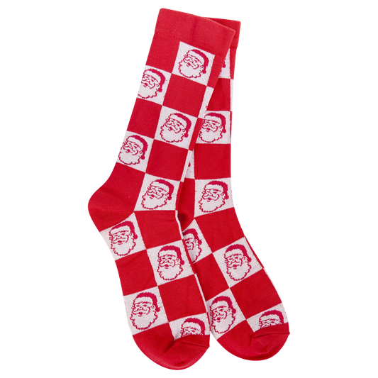 World’s Softest Socks – Holiday Crew Santa Check