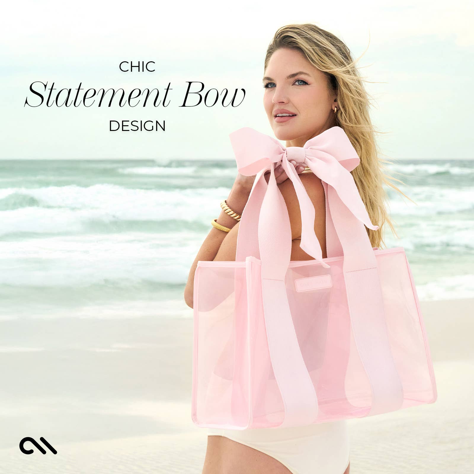 Special Edition Bow Beach Tote With Phone Pouch - Buttercup Lynne Boutique