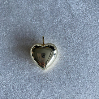 Heart Within Puffy Heart Charm - Buttercup Lynne Boutique