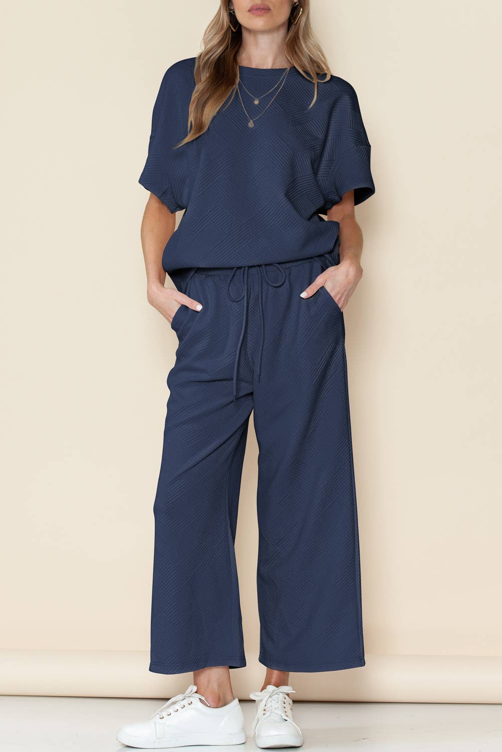 LDC Textured Loose Fit Set - Buttercup Lynne Boutique