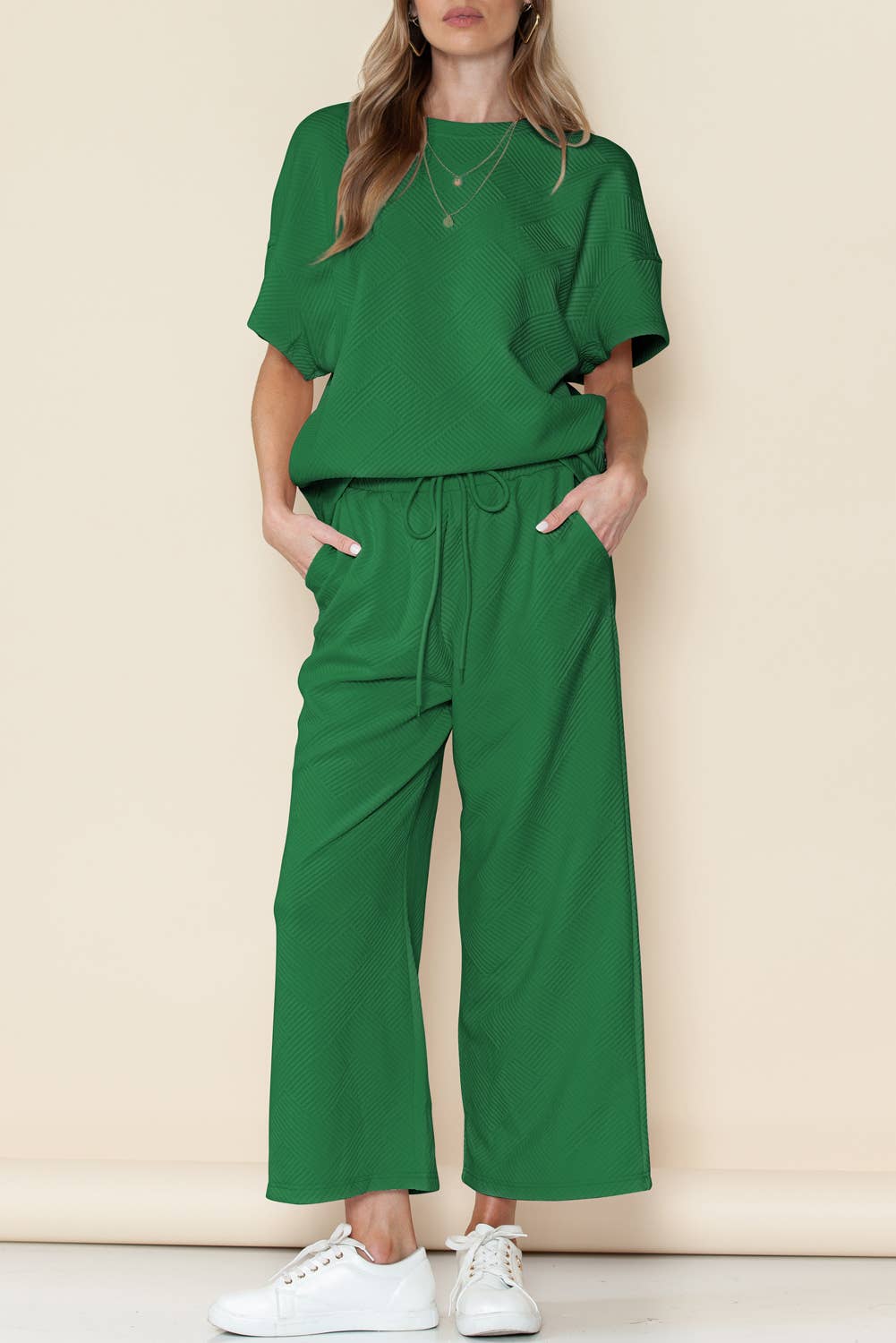 LDC Textured Loose Fit Set - Buttercup Lynne Boutique