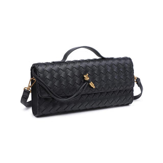 Ada Top Handle Woven East West Clutch Crossbody - Buttercup Lynne Boutique