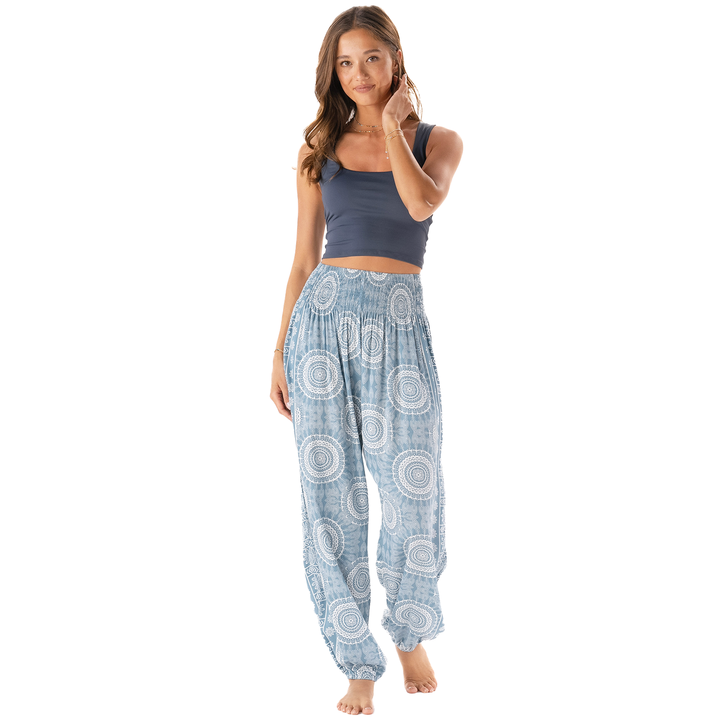 Moon Shadow Harem Pants with Pockets