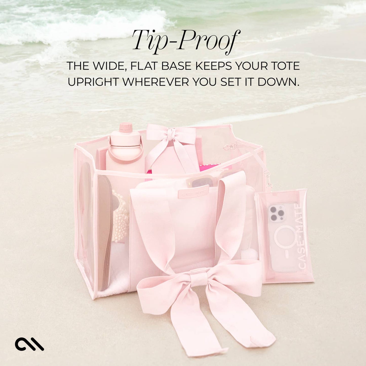 Special Edition Bow Beach Tote With Phone Pouch - Buttercup Lynne Boutique