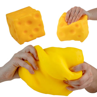 Super Sqweezy Cheese Stress Toy – Viral Squish Sensation Orb Toys