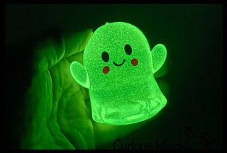 Curious Minds Toys -  Ghost Glow in the Dark Sugar Ball - Thick Glue/Gel Stretch