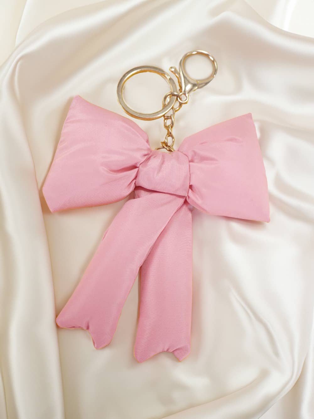 Pink Bow Keychain - Buttercup Lynne Boutique