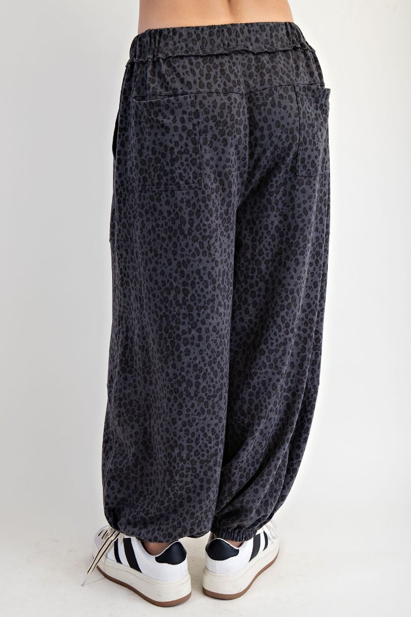 Easel Animal Print Joggers - Buttercup Lynne Boutique