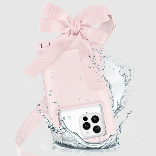 Ballet Pink Bow Waterproof Floating Pouch - Buttercup Lynne Boutique