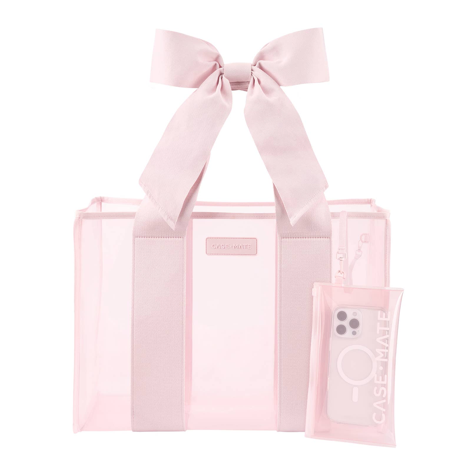 Special Edition Bow Beach Tote With Phone Pouch - Buttercup Lynne Boutique