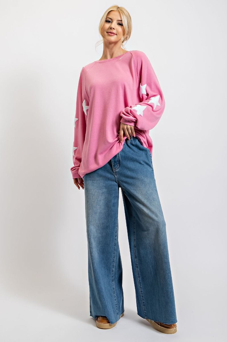 Stargaze Pullover Top - Regular and Plus - Barbie Pink