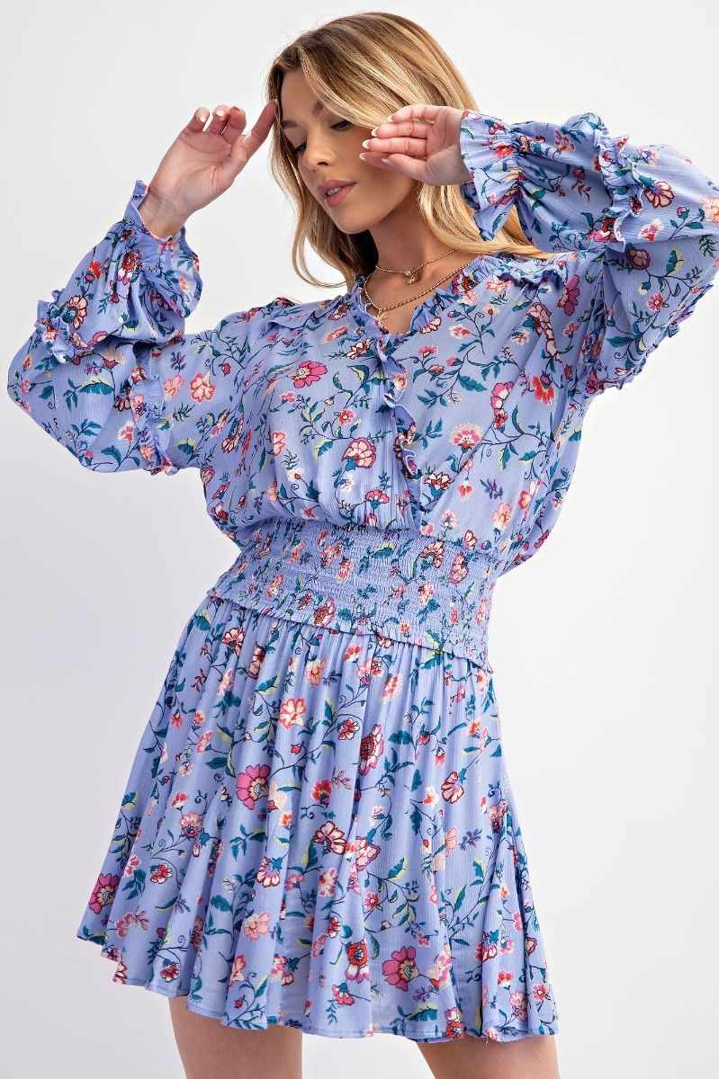 Easel Floral Mini Skirt