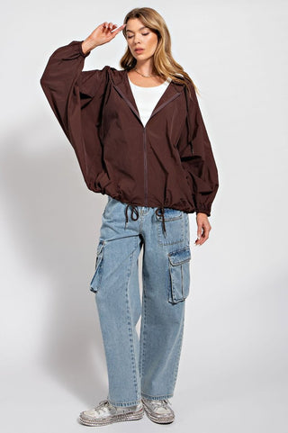 Parachute Hoodie Wind Breaker - Buttercup Lynne Boutique
