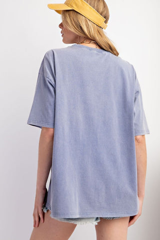 Easel Hawaiian Floral Oversized Cotton Tee - Buttercup Lynne Boutique