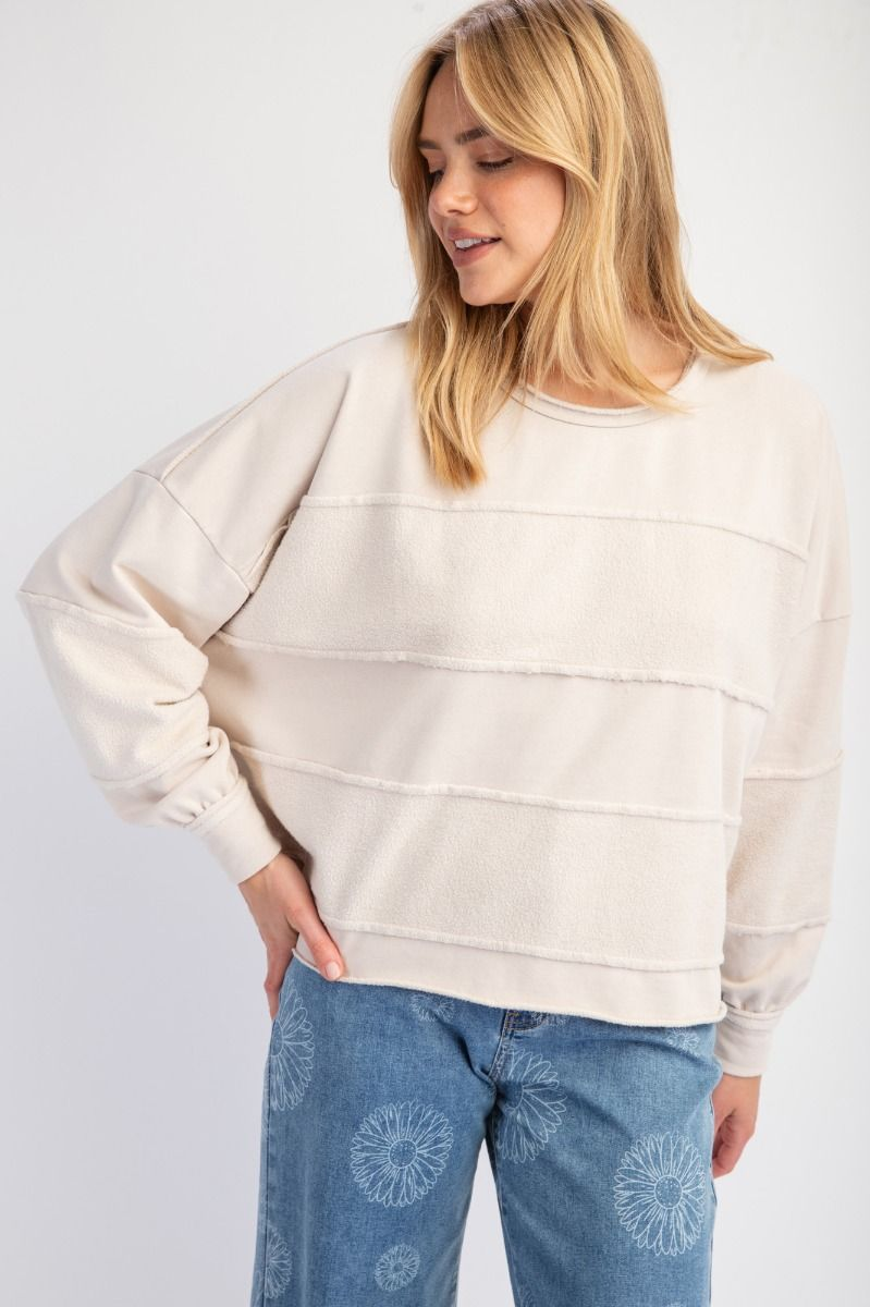 Own The Day Terry Knit Pullover