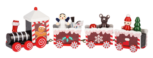 Christmas Gingerbread Train Figurine