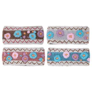 Meadow Blooms Embroidered Wool Headband