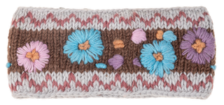 Meadow Blooms Embroidered Wool Headband
