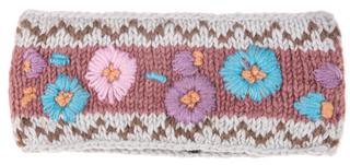 Meadow Blooms Embroidered Wool Headband