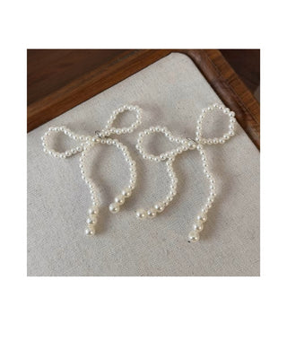 Pearl Bow Shoe Charm Set - Buttercup Lynne Boutique