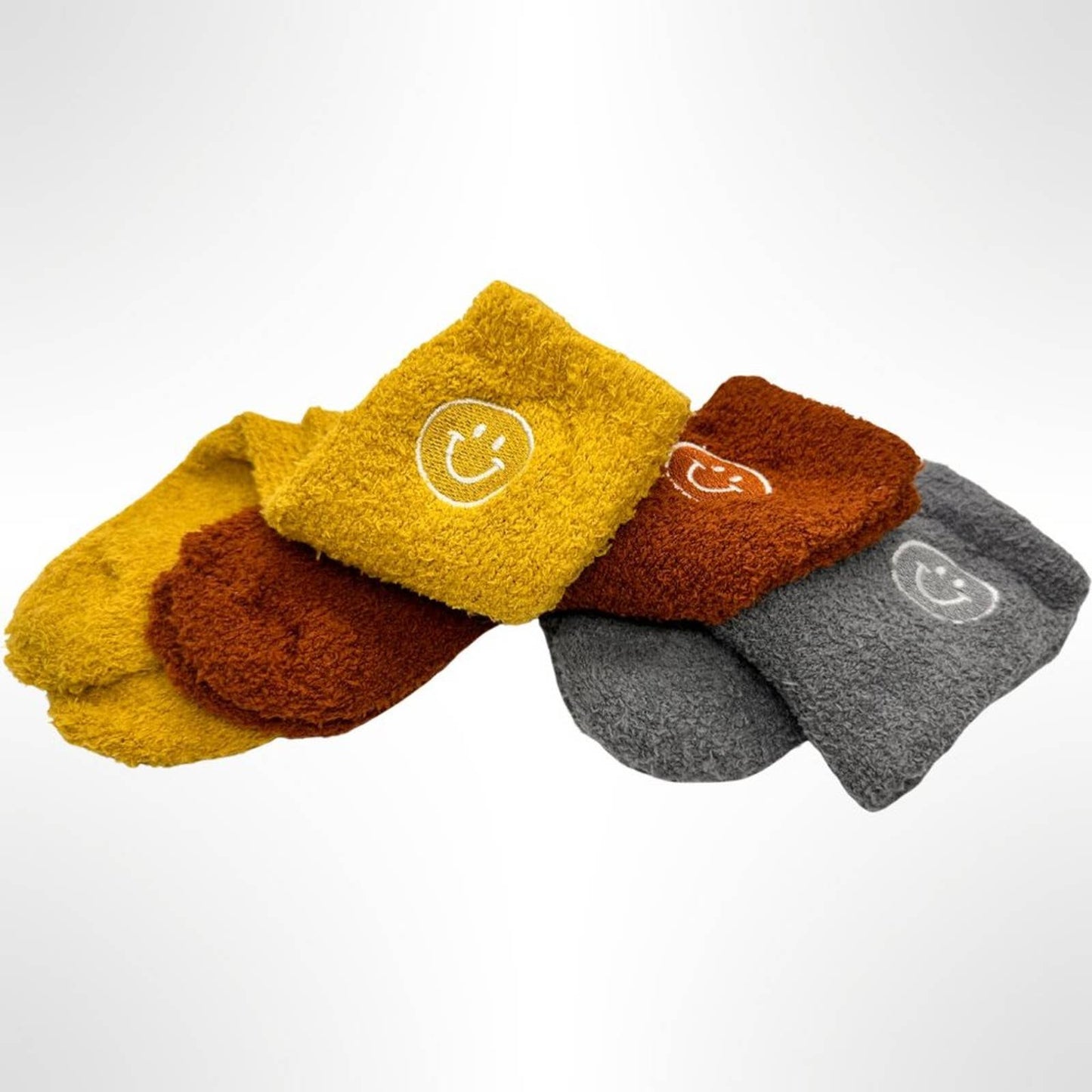 Smiley Socks - FALL Colors - Cozy